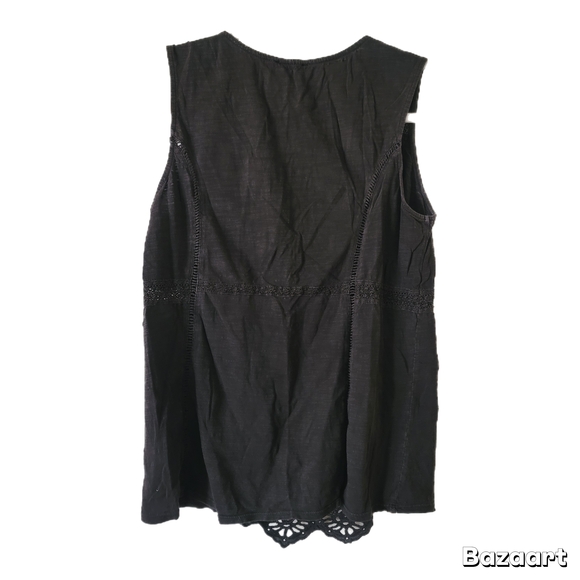 Lucky Brand Black Crewneck Top - Picture 5 of 5